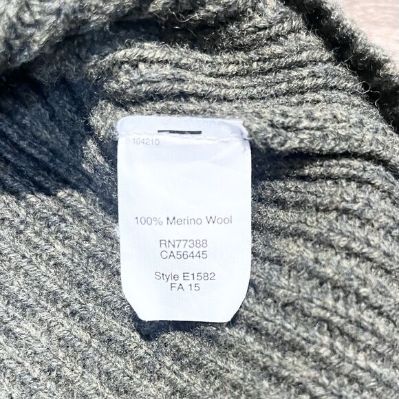 Madewell Sweater Womens Size Small Olive Merino Wool Ribbed Casual Stretch Top - Picture 7 of 14